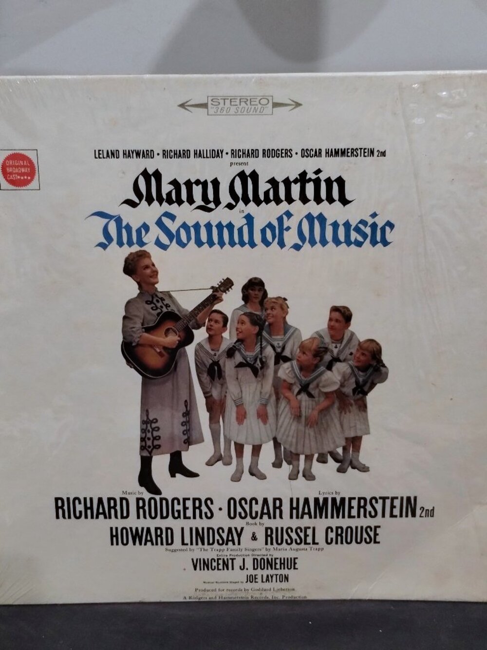 Mary Martin The Sound of Music Original Broadway Cast Vinyl LP Columbia KOS 2020